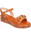 Γυναικεά Flatform Adam's 812-22043 Κάμελ